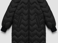 Пальто утепленное с воротником-стойкой