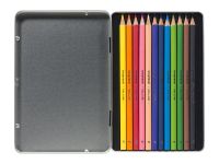 Набор карандашей цветных Bruynzeel 12 шт в металлической коробке, синяя