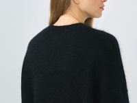 Джемпер оверсайз из пряжи с ангорой, Черный