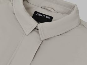 Утепленная куртка с отложным воротником