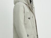 Полупальто утепленное с капюшоном