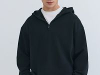 Толстовка с капюшоном на молнии, Черный