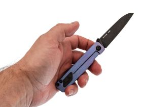 Складной нож Mr.Blade Style blackwashed сталь N690, рукоять Violet Titanium