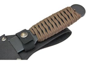 Спортивный нож Cold Steel True Flight Thrower, сталь 1055C, рукоять паракорд, черный/зеленый