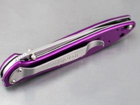 Полуавтоматический складной нож Kershaw Leek 1660PUR, сталь Sandvik™ 14C28N, рукоять анодированный алюминий, фиолетовый