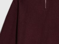 Джемпер с воротником-стойкой на молнии, Фиолетовый