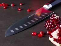 Нож кухонный Samura Mo-V Сантоку - SM-0094, сталь AUS-8, рукоять G10, 180 мм