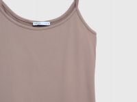 Базовый топ из микрофибры, Коричневый