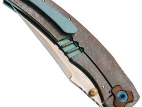 Складной нож Assassin knives Ti-Rex, сталь Damascus, рукоять титан