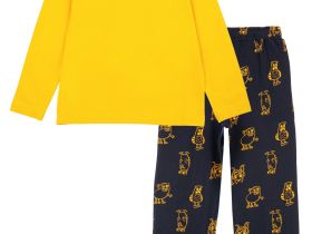 Комплект трикотажный для мальчиков: фуфайка (футболка с длинными рукавами), брюки