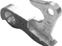 Держатель заднего переключателя &quot;петух&quot; Meta №75 фрезерованный (серебристый)