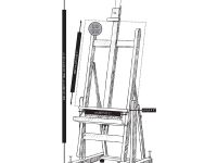 Мольберт M/18 студийный с наклоняемым станом MABEF