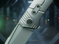 Складной нож Morpheus Galeon, сталь M390, рукоять титан, серый