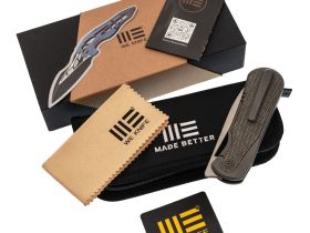 Складной нож We Knife Baloo, сталь CPM 20CV, рукоять титан/микарта