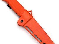 Туристический нож Кизляр ПП Финский, сталь AUS-8, рукоять оранжевый эластрон