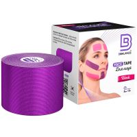 Кинезио тейп для лица из шёлка BB Face Tape™ 5 см*5 м - фиолетовый
