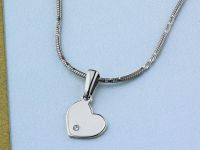 Подвеска из белого золота с бриллиантом э0901пд01182600