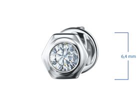 Пусеты из белого золота э4712пс03210203