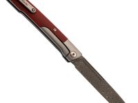Складной нож Nimo Attendant, сталь дамаск, рукоять G10, красный