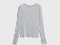 Приталенный лонгслив, Серый