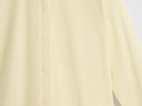 Полупрозрачная рубашка из хлопка и рами, Желтый