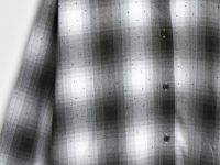 Рубашка в клетку со стразами, Черный