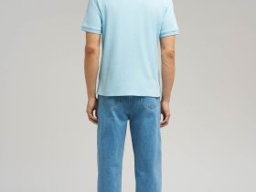 Поло облегающего кроя из хлопкового трикотажа