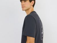 Футболка с цветочным принтом, Серый