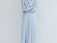 Блузка из сатина, Голубой