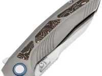 Складной нож Remette Kestrel, сталь S35VN, рукоять титан/Copper CF