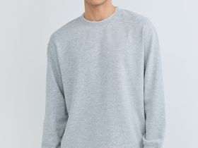 Свитшот с имитацией футболки, Серый