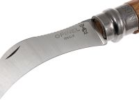 Нож грибника складной Opinel №8, нержавеющая сталь Sandvik 12C27, рукоять дуб, чехол + деревянный футляр, 001327