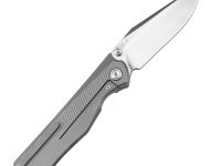Складной нож Artisan Cutlery Crusoe, сталь S90V, рукоять титан, серый
