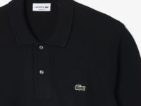Мужской трикотажный свитер-поло Lacoste с длинным рукавом