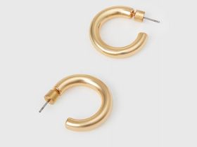 Серьги-кольца, Золотой