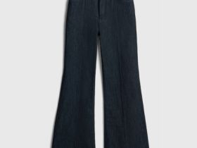 Джинсы клёш, Синий