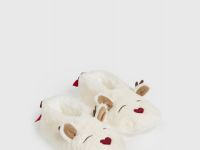 Тёплые тапочки для девочек, Белый