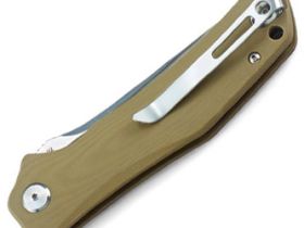 Складной нож Bestech Scimitar, сталь D2, рукоять G10, бежевый