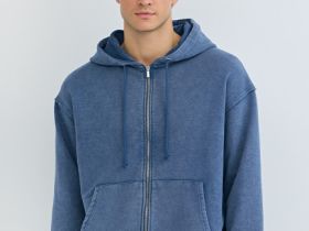 Толстовка на молнии, Синий