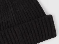 Вязаная шапка с отворотом, Черный