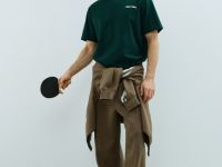 Футболка из хлопка с принтом, Зеленый