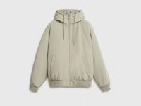 Утеплённая куртка с капюшоном, Бежевый