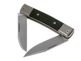 Складной нож LionSteel BestMan Two blades, сталь M390, рукоять Ebony