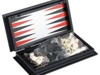 Набор игр ТРИ СОВЫ 3в1 "Нарды, шашки, шахматы", пластиковые магнитные фигуры с доской 24*24 см