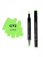 Маркер двухсторонний на спиртовой основе Sketchmarker Brush Цвет Зеленый лайм