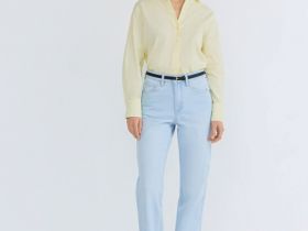 Рубашка из хлопка, Желтый