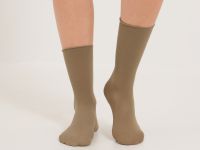 Носки Зелень, молочные/зеленые