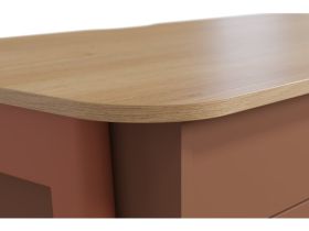 Письменный стол Бревор-3 120x60 Дуб Барбера/Терракотовый