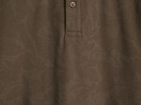 Поло с растительным принтом, Серый