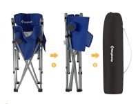 3825 Hard Arm Chair кресло скл. cталь (59х83х95см, черный-серый )